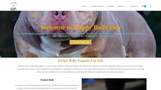 A screenshot of Happybullyden.com