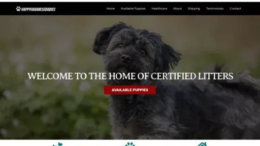 A screenshot of Happydobbabies.com