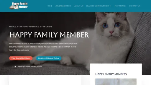A screenshot of Happyfamilymember.com