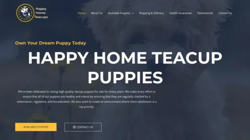 A screenshot of Happyhometeacups.com