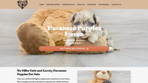 A screenshot of Havanesehaven.co
