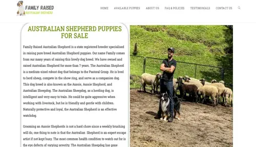 A screenshot of Genlanfamilystbernard.com