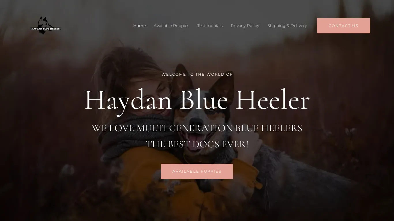 A screenshot of Haydanhome.com