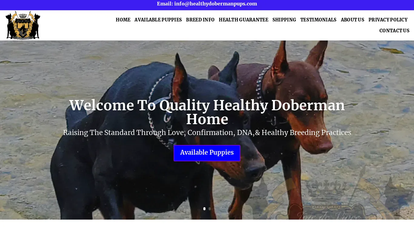 is healthydobermanpups.com legit? screenshot