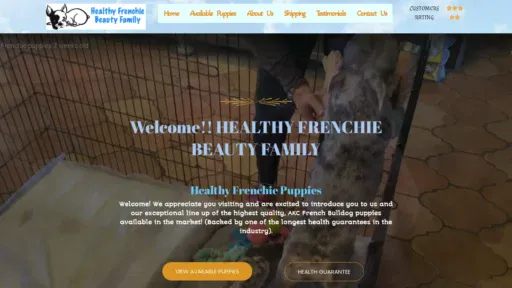 A screenshot of Healthyfrenchiebeautyfamily.com