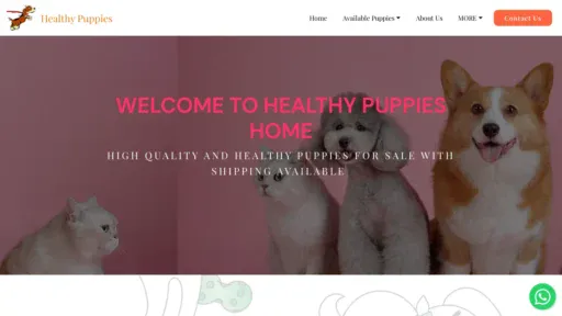 A screenshot of Healthypuppiesforsale.su