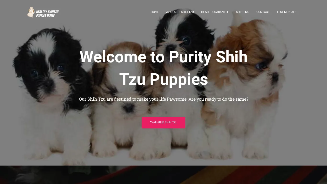 is healthyshihtzupuppieshome.com legit? screenshot