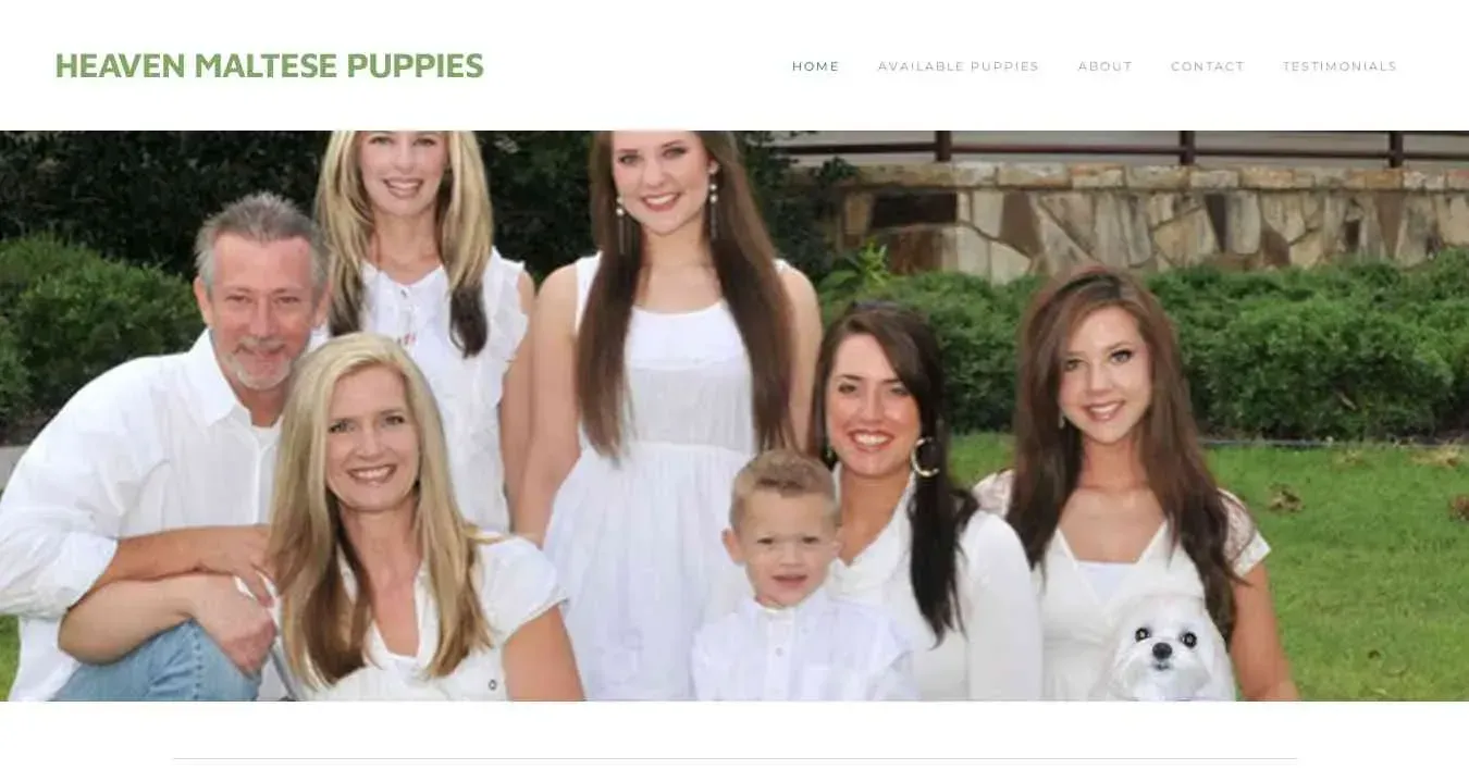 is heavenmaltesepuppies.com legit? screenshot
