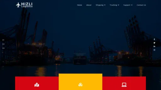 A screenshot of Hizlicourierservice.com