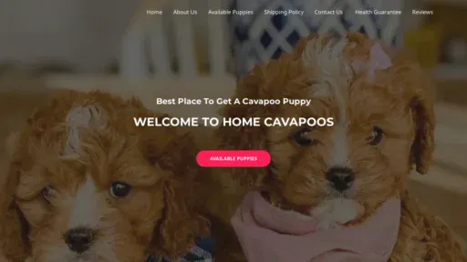 A screenshot of Homecavapoo.com