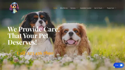 A screenshot of Homeforallcavalierkingcharles.com
