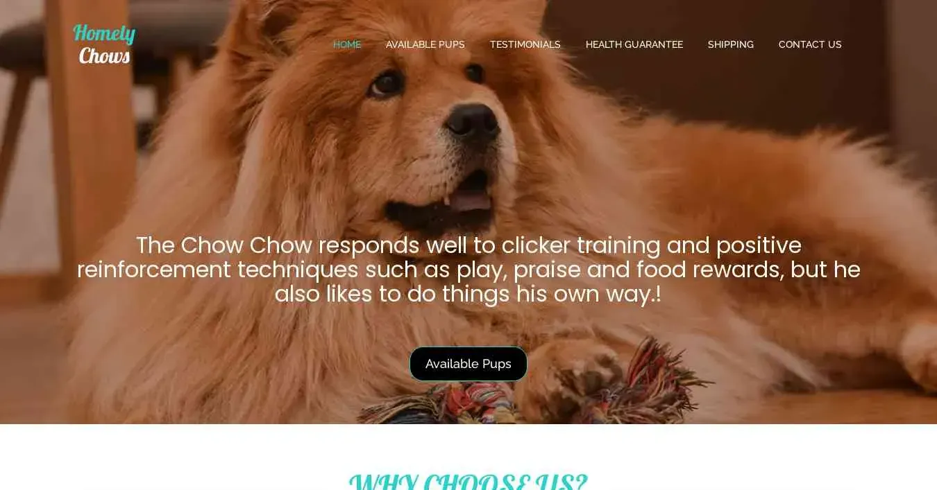 is homelychows.com legit? screenshot