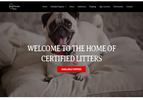 is homeofcertifiedlitters.com legit? screenshot