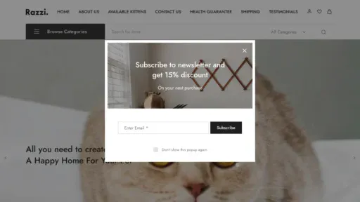 A screenshot of Homeofscottishfoldkittens.com