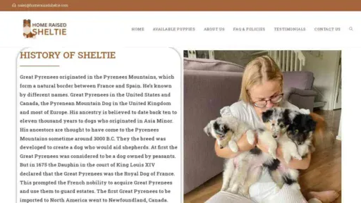 A screenshot of Genlanfamilystbernard.com