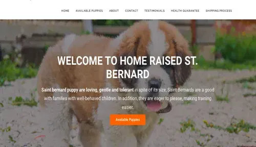 A screenshot of Genlanfamilystbernard.com