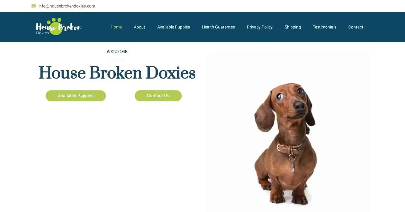 is housebrokendoxies.com legit? screenshot