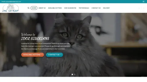 A screenshot of Idolsiberians.com