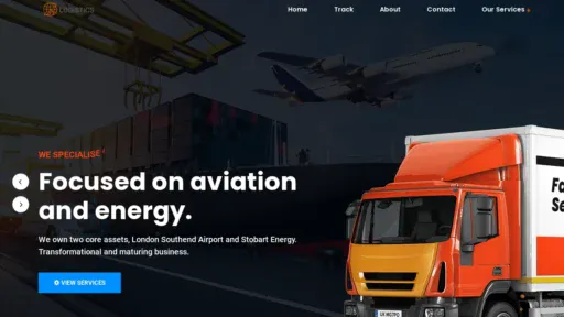 A screenshot of Imperialshippingagency.com