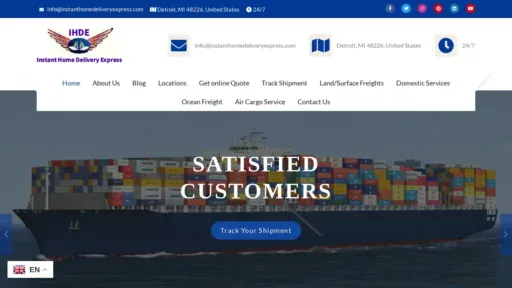 A screenshot of Instanthomedeliveryexpress.com