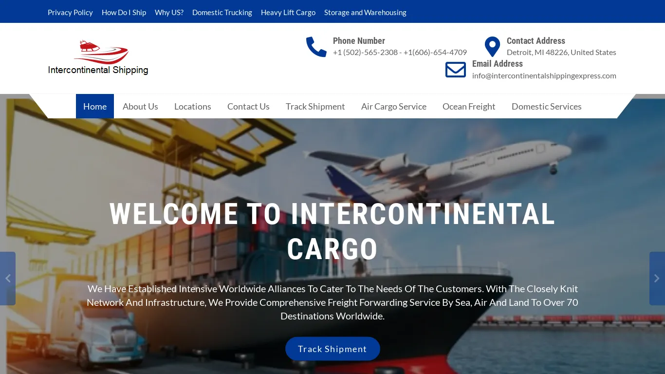 is Intercontinental Shipping Express – Delivering Happiness To You legit? screenshot