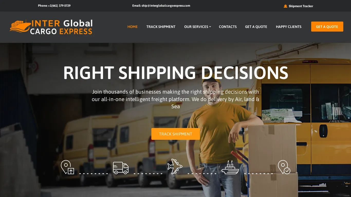is Inter Global Cargo Express – Your Best & Fast Logistics Express Service legit? screenshot