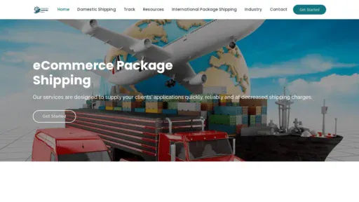 A screenshot of Internationalsshippingagency.com