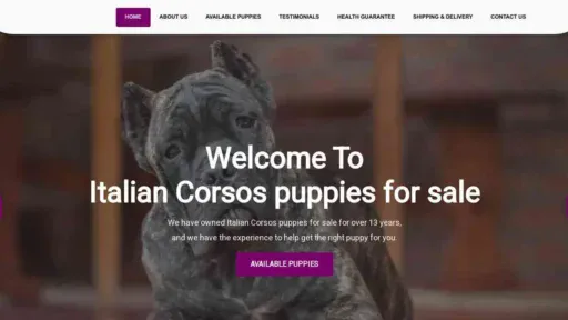 A screenshot of Genlanfamilystbernard.com