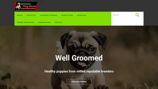 A screenshot of Jacksonpughome.com