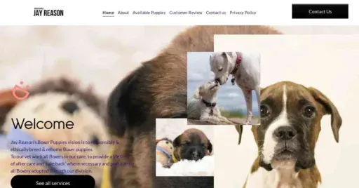 A screenshot of Genlanfamilystbernard.com