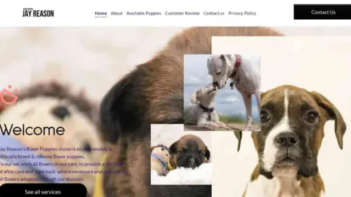 A screenshot of Genlanfamilystbernard.com