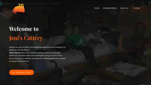 A screenshot of Jeniscattery.com