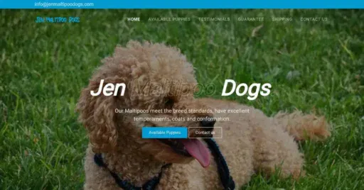 A screenshot of Genlanfamilystbernard.com