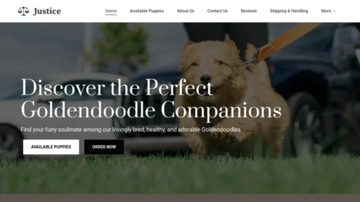 A screenshot of Jhgoldendoodlekennel.com