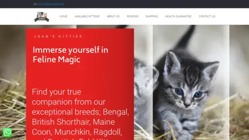 A screenshot of Joankitties.org