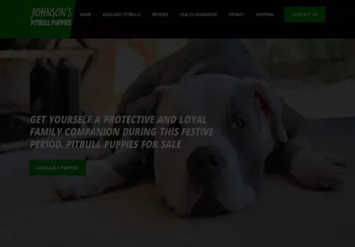 is johnsonspitbullpuppies.com legit? screenshot