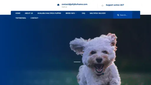 A screenshot of Jollyfurhome.com