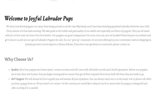 A screenshot of Genlanfamilystbernard.com