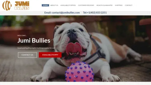A screenshot of Jumibullies.com
