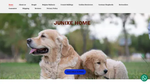 A screenshot of Junixehome.co.za