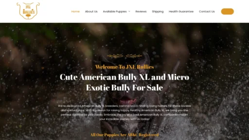 A screenshot of Jxlbullies.com