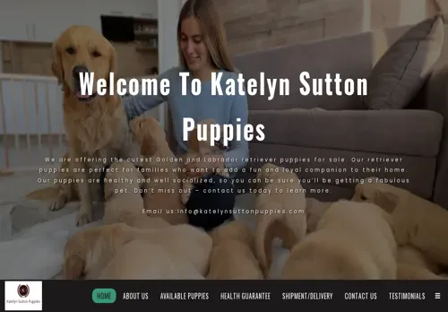 is katelynsuttonpuppies.com legit? screenshot