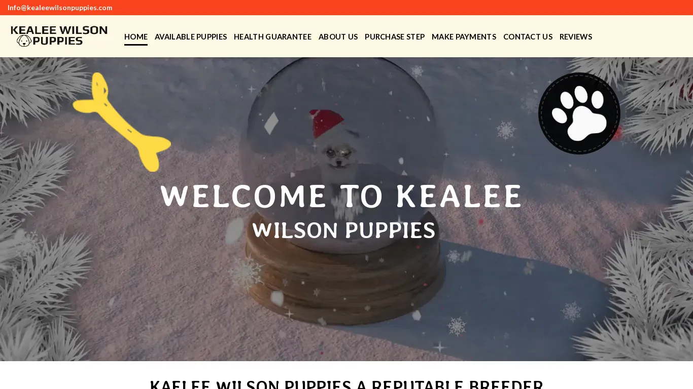 is Kaelee Wilson Puppies – We Breed Healthy Puppies legit? screenshot