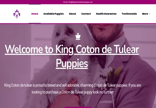 is kingcotondetulearpups.com legit? screenshot