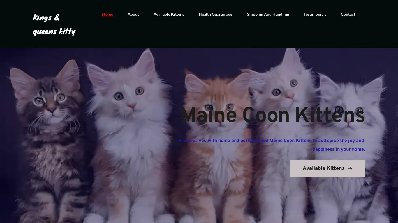 is kingsandqueenskitty.com legit? screenshot