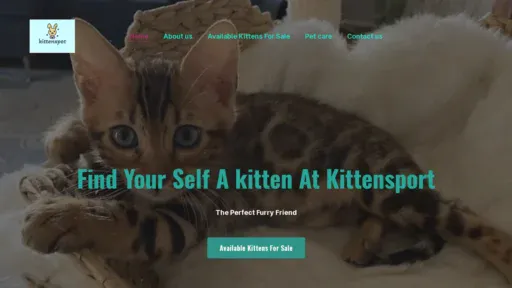 A screenshot of Kittenspot.net