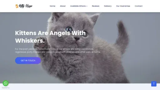 A screenshot of Kittyhome.co.za