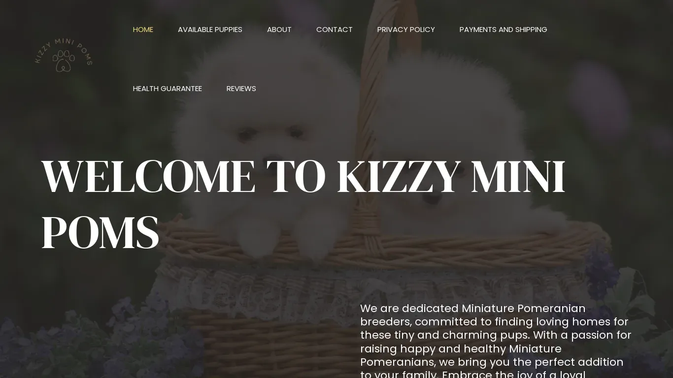 is kizzyminipoms.com legit? screenshot
