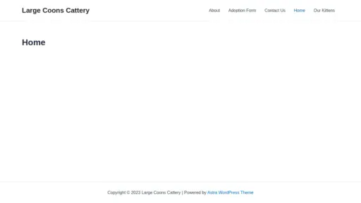 A screenshot of Largecoonscattery.com