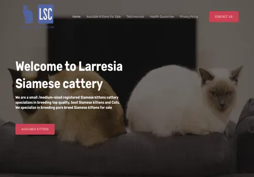 is larresiasiamesecattery.com legit? screenshot
